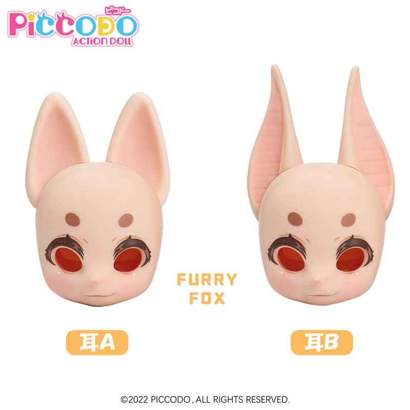 PICCODO Series Deformed Style Doll's Resin Head FURRY FOX (w/Makeup Ver.) Doll White