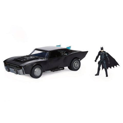 "THE BATMAN" Spin Master Action Figure 4 Inch Batman & Batmobile
