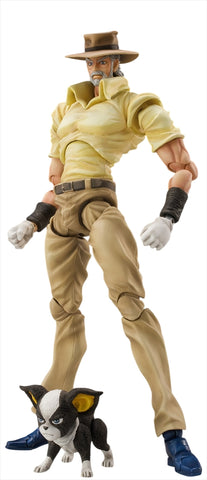 Jojo no Kimyou na Bouken - Stardust Crusaders - Hermit Purple - Iggy - Joseph Joestar - Super Action Statue (#17) - 2027 Re-release (Medicos Entertainment)