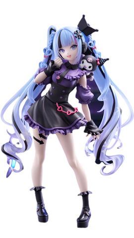 Sanrio Characters - Vocaloid - Hatsune Miku - Kuromi - Trio-Try-iT Figure (FuRyu)