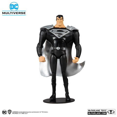 "DC Comics" DC Multiverse 7 Inch Action Figure #118 Superman (Black Suit)