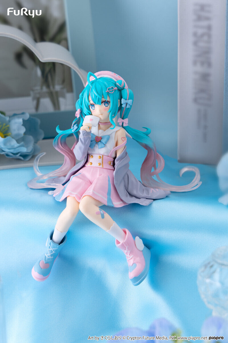 Piapro Characters - Hatsune Miku - Noodle Stopper Figure - Koisuru Sailor Fuku, Gray ver. (FuRyu)