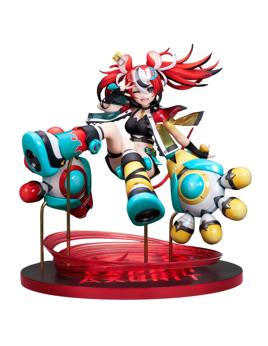 Hakos Baelz 1/7 AXGRIT Ver. - pose dinamis dengan peace sign