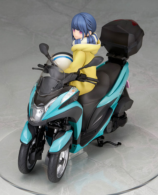 Shima Rin with Scooter 1/10スケール Yurucamp - Shima Rin - 1/10 - with Three-wheel Scooter