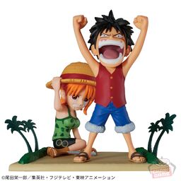 One Piece - Monkey D. Luffy - Nami - Log Stories - World Collectable Figure - Atarimaeda! ! ! ! ! (Bandai Spirits)