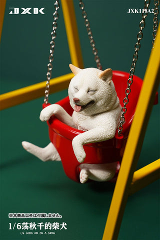 1/6 Shiba Inu Playing on a Swing A2