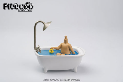 PICCODO ACTION DOLL Diorama Head Stand Bathtub Suntanned
