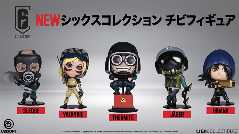 Rainbow Six Siege Six Collection Chibi Figure Series 2 - Set of 5 ...
