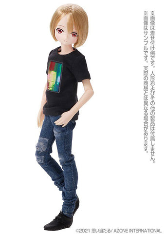1/6 Pure Neemo Wear PNS Graphic T-shirt Black x Rainbow (DOLL ACCESSORY)