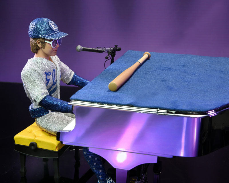 Elton John live in 1975 8 Inch Action Doll and Grand Piano Set