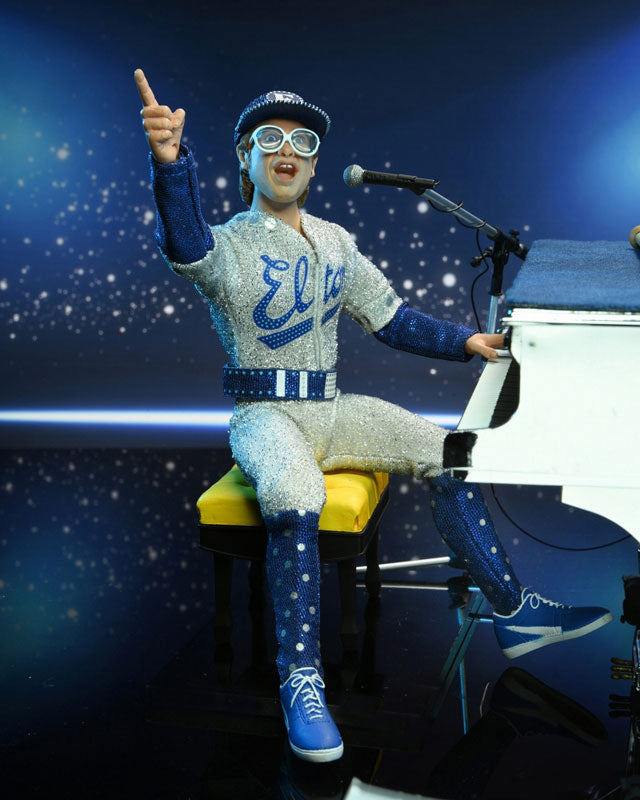 Elton John live in 1975 8 Inch Action Doll and Grand Piano Set