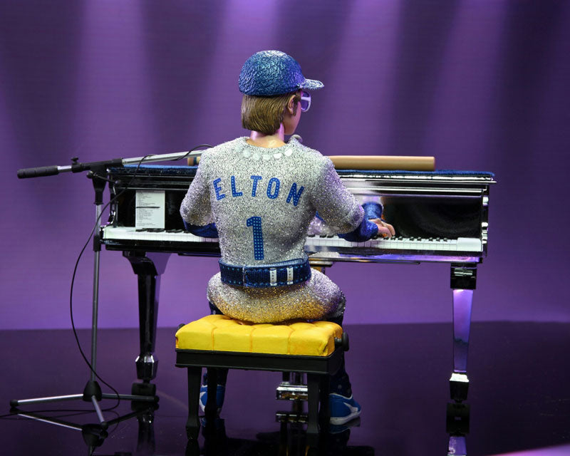 Elton John live in 1975 8 Inch Action Doll and Grand Piano Set