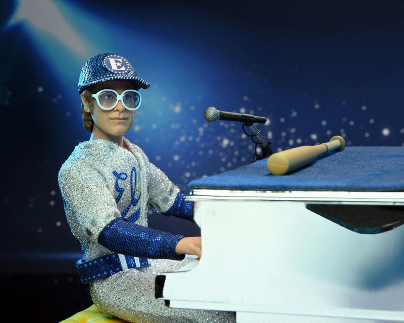 Elton John live in 1975 8 Inch Action Doll and Grand Piano Set