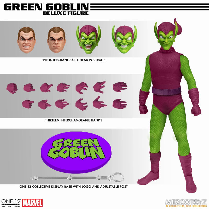 ONE:12 Collective / The Amazing Spider-Man: Green Goblin 1/12 Action Figure DX Edition