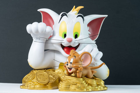 Tom and Jerry - Bust: Tom and Jerry Maneki Neko (Traditional Color)