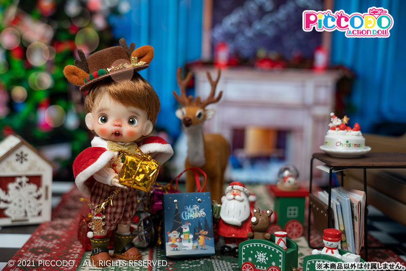 PICCODO ACTION DOLL Christmas Doll Outfit Set Ginger Cookie, Reindeer (DOLL ACCESSORY)