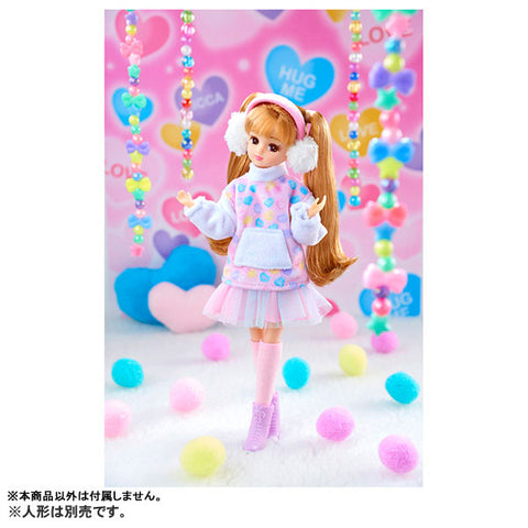Licca-chan - Doll Clothes - LW-16 - Mokomoko Girly Code (Takara Tomy)
