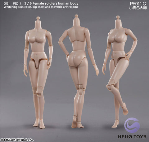 1/6 Female Soldier Human Body (Body) Tan/ Big Bust C