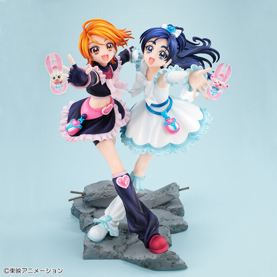 Cure Black, Cure White, Mepple, Mipple - Futari wa Precure