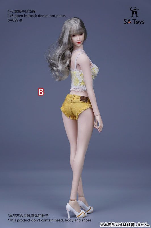 1/6 Open Buttock Denim Hot Pants B (DOLL ACCESSORY)