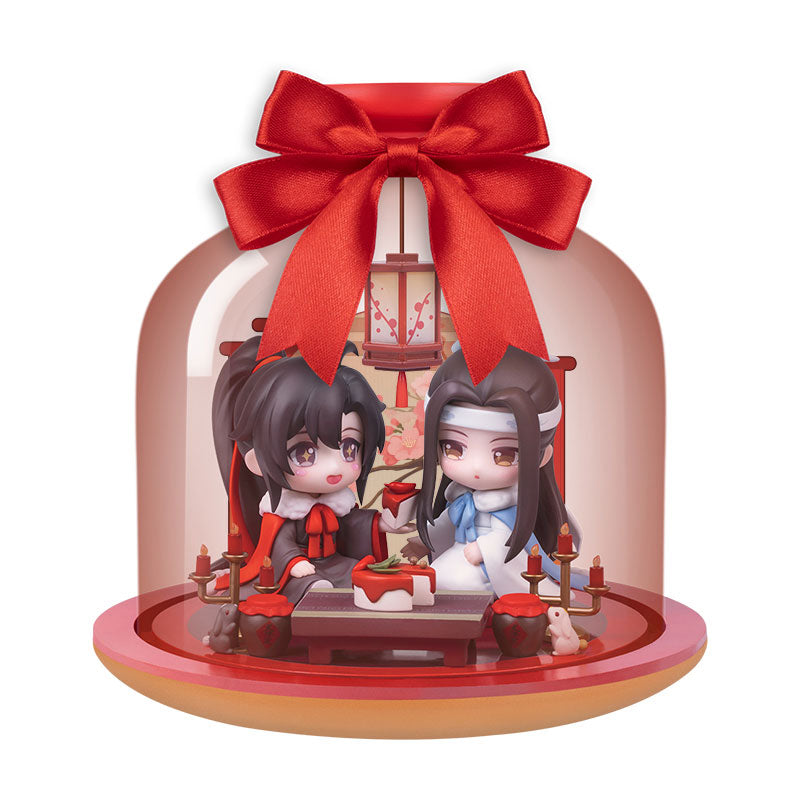 Anime "The Master of Diabolism" Wei Wuxian & Lan Wangji Set Enjoying Wine Under the Moon Ver. Deformed Figure 2 Figures Set