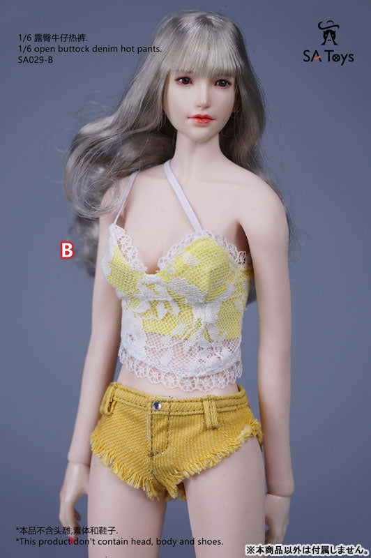 1/6 Open Buttock Denim Hot Pants B (DOLL ACCESSORY)