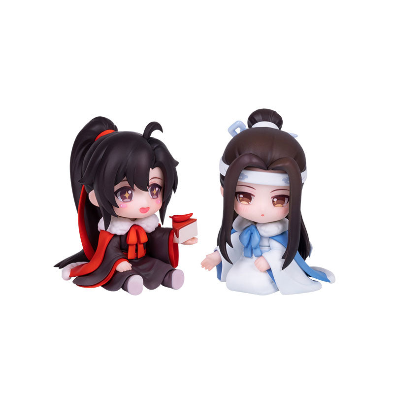 Anime "The Master of Diabolism" Wei Wuxian & Lan Wangji Set Enjoying Wine Under the Moon Ver. Deformed Figure 2 Figures Set