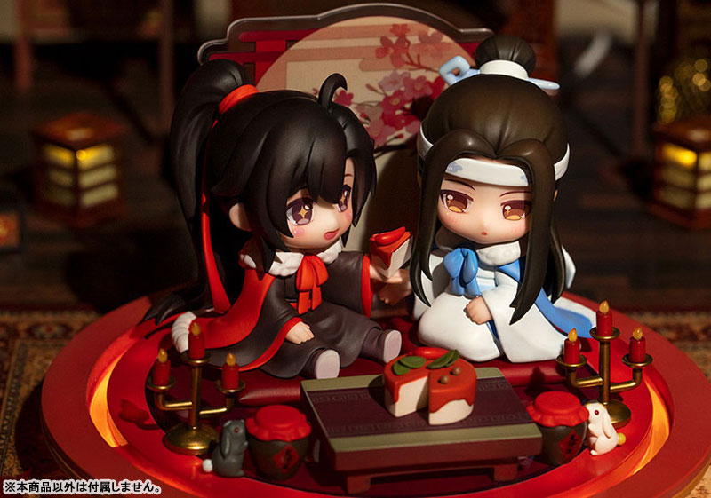 Anime "The Master of Diabolism" Wei Wuxian & Lan Wangji Set Enjoying Wine Under the Moon Ver. Deformed Figure 2 Figures Set