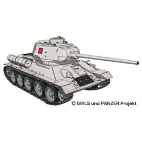 Girls und Panzer - T-34/85 - 1/35 - Pravda High School Ver. (Platz)