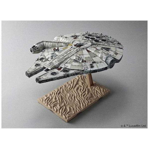 Star Wars - Star Wars: The Force Awakens - BB-8 - Chewbacca - Finn - Han Solo - Rey - Spacecrafts & Vehicles - Star Wars Plastic Model - Millennium Falcon - 1/144 (Bandai)