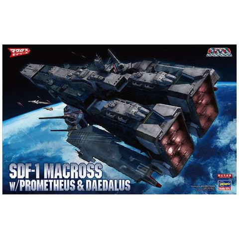 Macross - SDF-1 Macross - SDF-1 Macross w/Prometheus & Daedalus - 1/4000 (Hasegawa)