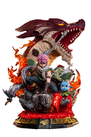Fairy Tail - Happy - Igneel - Natsu Dragneel - 1/8 - Middle Size (A-Toys, JADE Toys Studio)