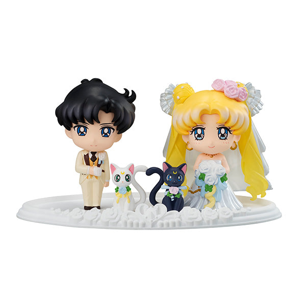 Bishoujo Senshi Sailor Moon - Artemis - Chiba Mamoru - Luna - Tsukino Usagi - Petit Chara Happy Wedding - Petit! Chara Series