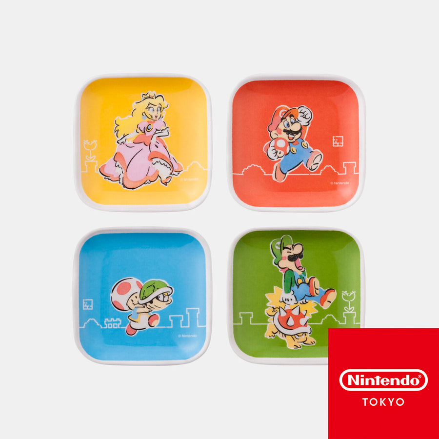 Super Mario - Family Life Collection - Melamine Mini Plate Set - Nintendo Tokyo Exclusive (Nintendo Store)