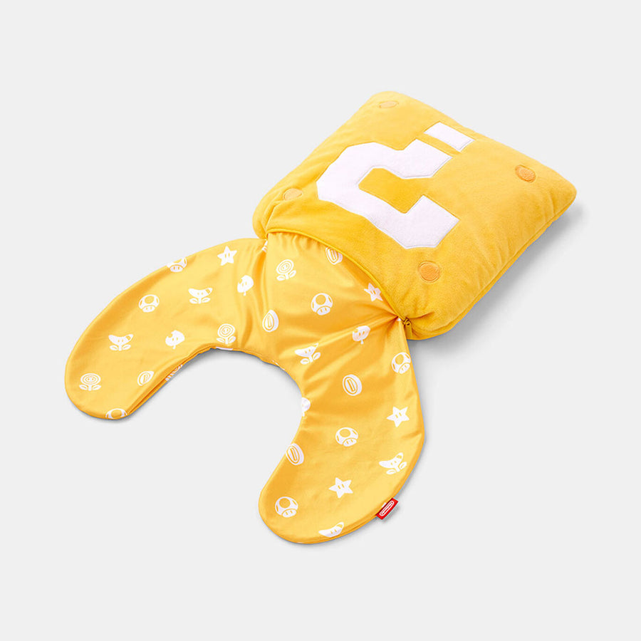 Super Mario - 2-Way Question Block Neck Pillow (Nintendo Store)