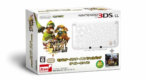 Nintendo 3DS LL [Monster Hunter 4 Special Pack] (Airu White)
