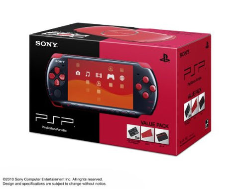 PSP PlayStation Portable Slim & Lite - Black/Red (PSPJ-30017)