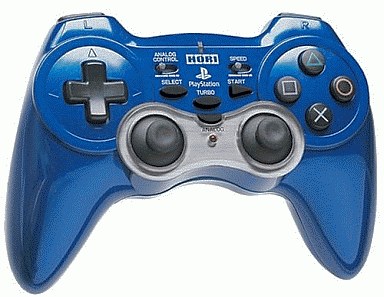 HORI PS2 Wired Analog Vibration Controller Pad 2 - Turbo Controller [Blue]