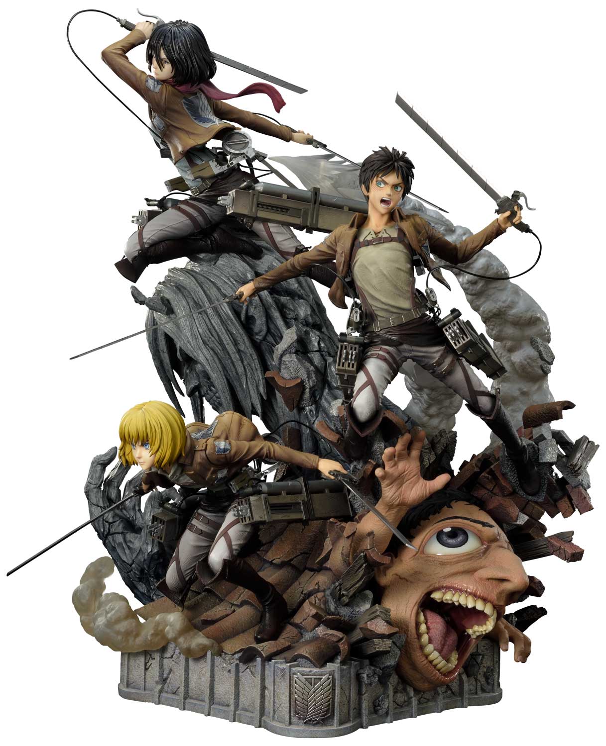 Shingeki no Kyojin - Armin Arlert - Eren Yeager - Mikasa Ackerman