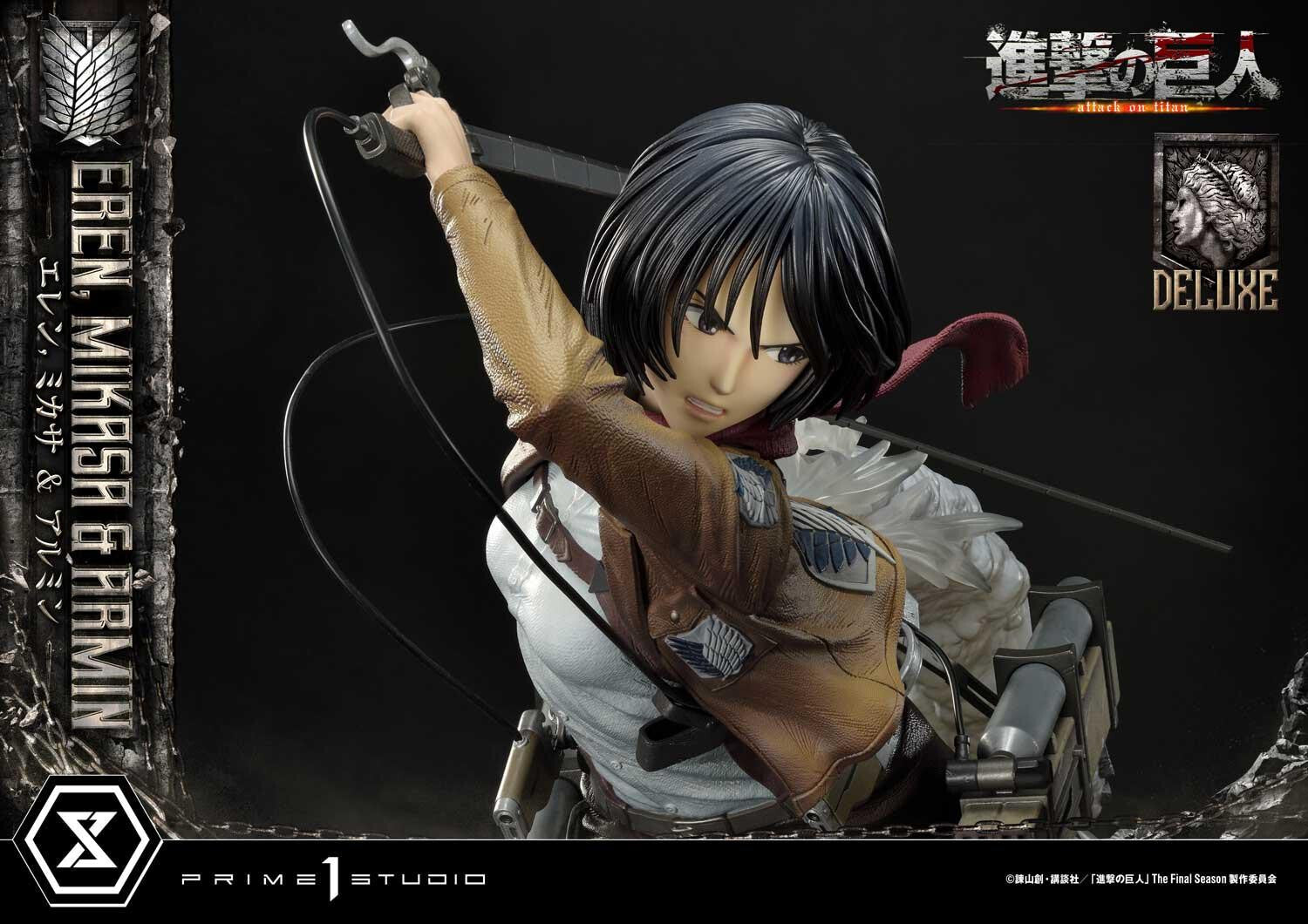 Shingeki no Kyojin - Armin Arlert - Eren Yeager - Mikasa Ackerman
