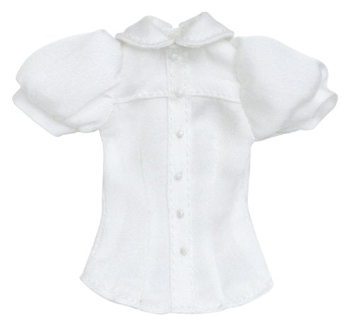 Doll Clothes - Pureneemo Original Costume - PureNeemo S Size Costume - Simple Round Collar Blouse - 1/6 - White (Azone)