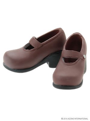 Doll Clothes - Pureneemo Original Costume - PureNeemo XS Size Costume - Soft Vinyl Strap Shoes - 1/6 - Brown (Azone)　