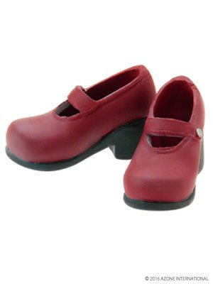 Doll Clothes - Pureneemo Original Costume - PureNeemo XS Size Costume - Soft Vinyl Strap Shoes - 1/6 - Red (Azone)　