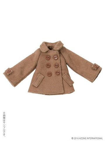 Doll Clothes - Picconeemo Costume - Pea Coat - 1/12 - Camel (Azone)