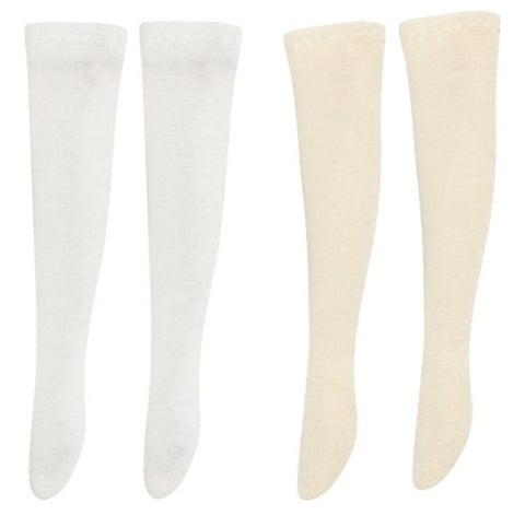 Doll Clothes - Picconeemo Costume - Pastel See-through Socks - 1/12 - A Set, White & Cream (Azone)