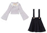 Doll Clothes - Picconeemo Costume - Knit & Strap Skirt Set - 1/12 - Gray x Charcoal (Azone)