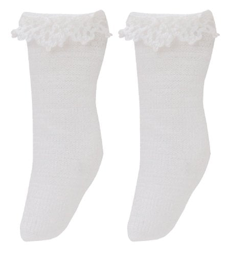 Doll Clothes - Picconeemo Costume - Cotton Lace Socks - 1/12 - White (Azone)