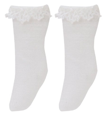 Doll Clothes - Picconeemo Costume - Cotton Lace Socks - 1/12 - White (Azone)