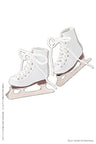 Doll Clothes - Pureneemo Original Costume - Figure Skating Shoes - 1/6 - White (Azone)