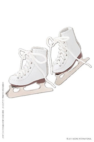 Doll Clothes - Pureneemo Original Costume - Figure Skating Shoes - 1/6 - White (Azone)